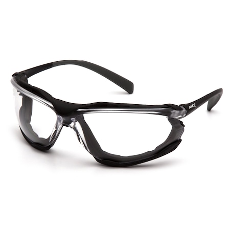Pyramex Proximity, Safety Glasses, Anti-Fog & Anti-Scratch, Clear Lens, Black Frame SB9310ST